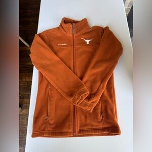 Columbia Kids L (14-16) Burnt Orange Texas Fleece Jacket